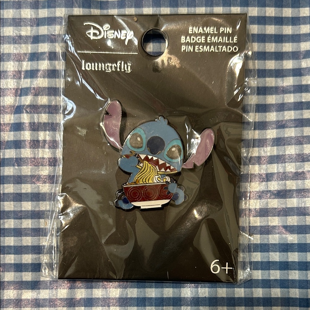 Loungefly Stitch with Ramen Enamel Pin